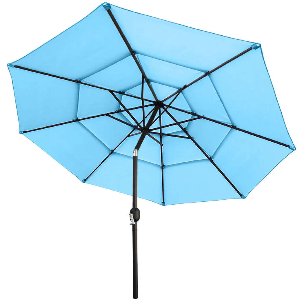 3 Tiers Patio Umbrella Outdoor Table Umbrella - Image 35