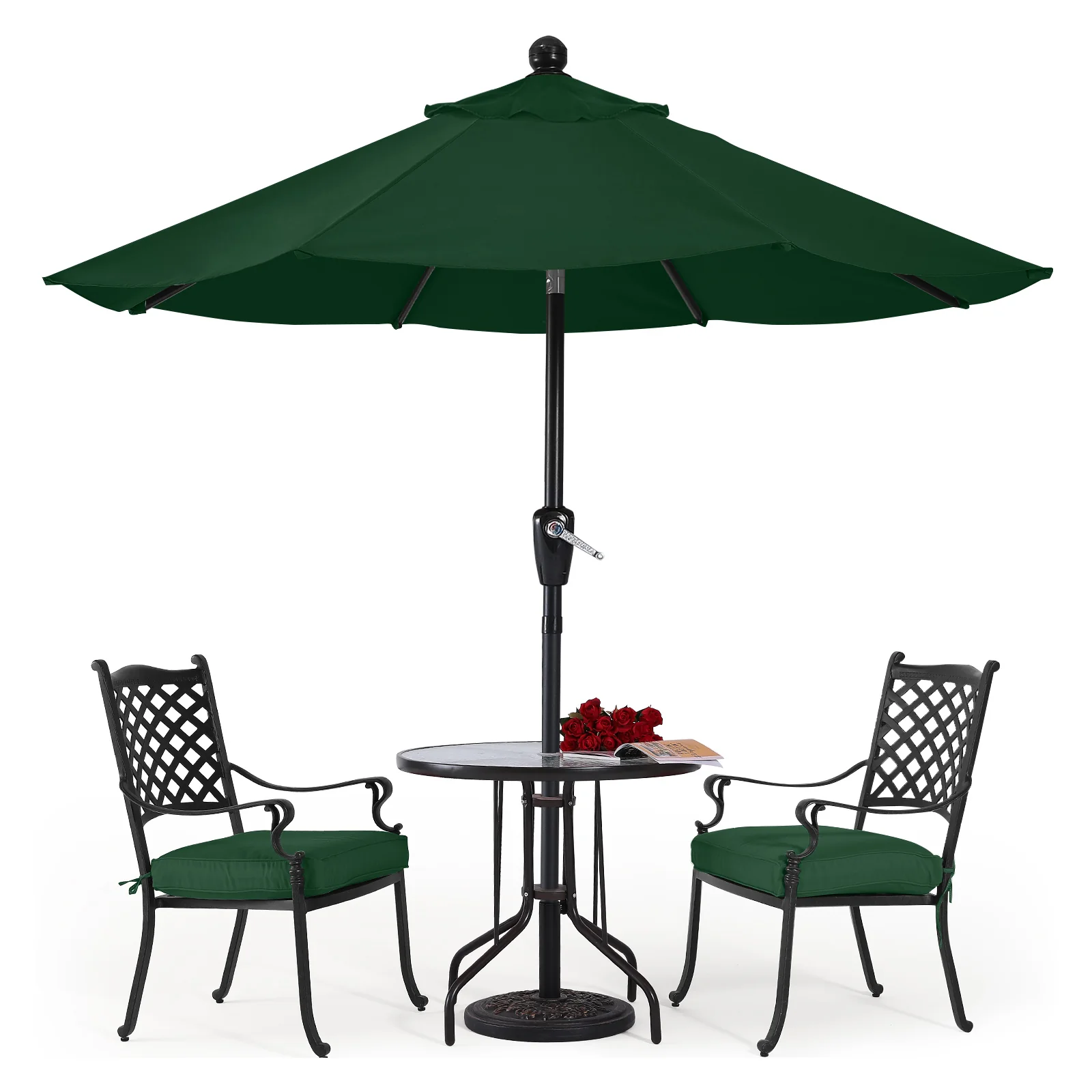 Patio Umbrella with Push Button Tilt 8 Ribs - Image 8