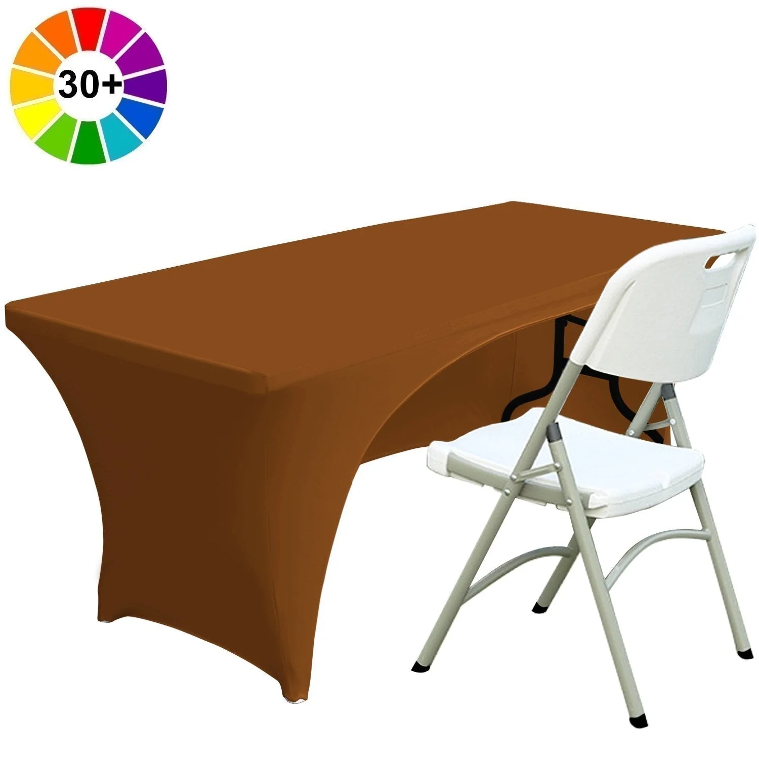 Spandex Table Cover Fitted Polyester Tablecloth(Incomplete encirclement) - Image 14