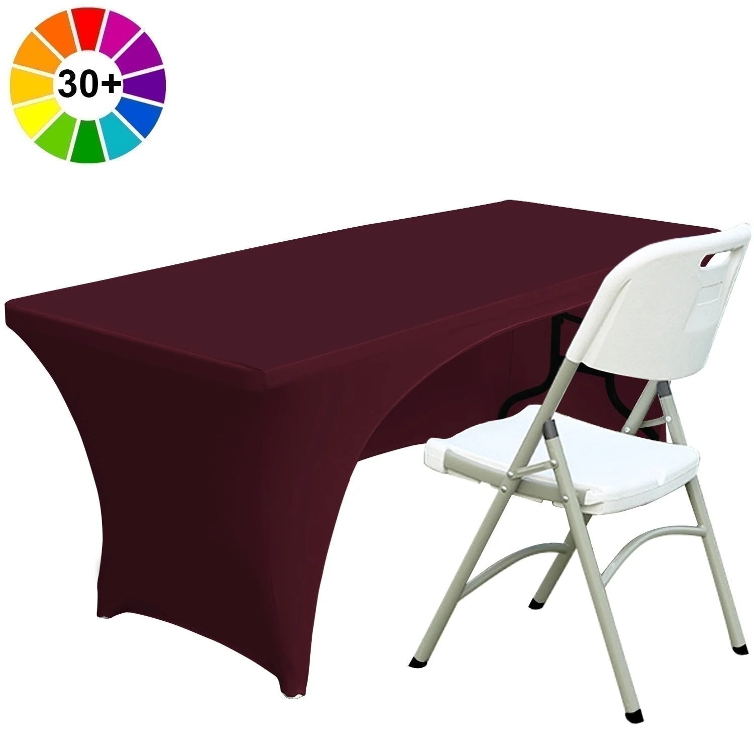 Spandex Table Cover Fitted Polyester Tablecloth(Incomplete encirclement) - Image 15