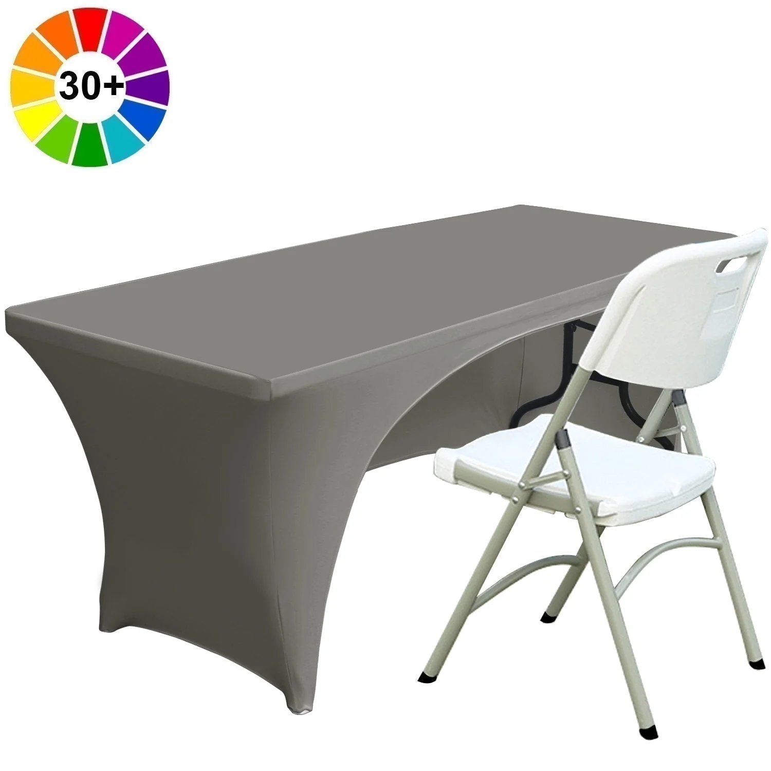 Spandex Table Cover Fitted Polyester Tablecloth(Incomplete encirclement) - Image 4
