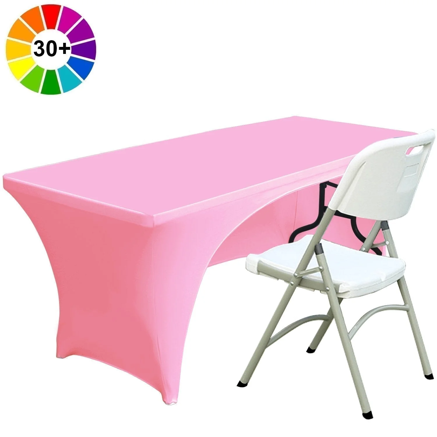 Spandex Table Cover Fitted Polyester Tablecloth(Incomplete encirclement) - Image 5