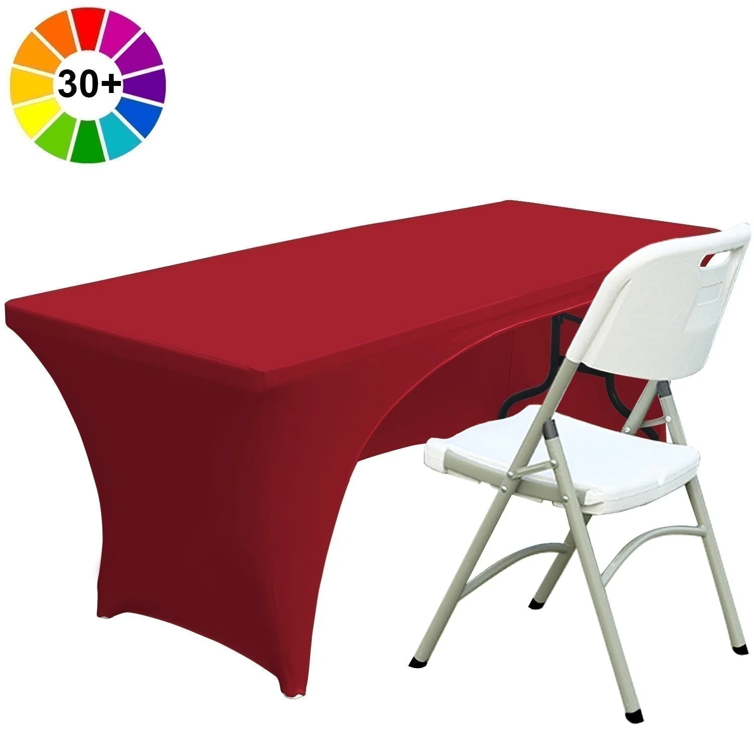 Spandex Table Cover Fitted Polyester Tablecloth(Incomplete encirclement) - Image 6