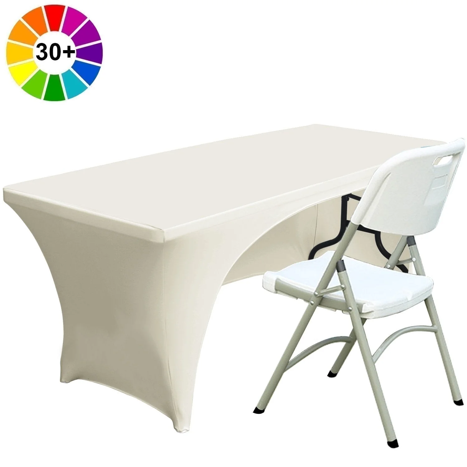 Spandex Table Cover Fitted Polyester Tablecloth(Incomplete encirclement) - Image 8